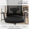 Fauteuil de bureau Phoibe ergonomique avec appuie-tête Voir les images du produit 9
