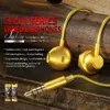 WEKOME YC05 Serie Sakin - Cuffie con jack da 3,5 mm (oro) Anteprima dell’immagine prodotto 2