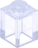 A single transparent LEGO brick is shown from a slightly elevated angle. Náhľad obrázku produktu