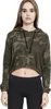 Urban Classics Ladies - CAMO CROPPED Hoody oliv camo - XS Produktbild-Vorschau 2
