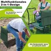 Izrielar 2 in 1 panca pieghevole per giardino con Anteprima dell’immagine prodotto 9
