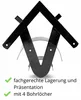 AMKA Geschirrhalter Pferd einteilig Metall schwarz  Produktbild-Vorschau 3