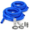 SET> 2x 6,00m Schwimmbad Schlauch, blau Ø 32mm Produktbild-Vorschau 1