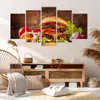 Bild auf Leinwand - Leinwandbild - Hamburger Sandwich - Produktbild-Vorschau 7