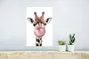 MuchoWow® Poster Giraffe - Kaugummi - Rosa - Kinder - Junge Produktbild-Vorschau 5