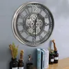 Wanduhr mit echtem Bewegungsgetriebe Zahnrädern römische Produktbild-Vorschau 6