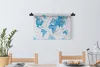 MuchoWow® Wandteppich Wandbehang Weltkarten - Ölfarben Produktbild-Vorschau 4