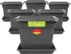 Eckiger Blumentopf 28x28 anthrazit mit Untersetzer für Produktbild-Vorschau 1