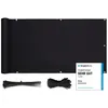 A black privacy screen is laid out flat with accessories and a certification badge. Anteprima dell’immagine prodotto