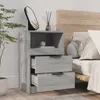 noční stolek vidaXL Grey Sonoma Wood Material Náhled obrázku produktu 3
