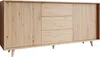 Široká komoda s dvířky a šuplíky PRESIDIO - dub artisan Náhled obrázku produktu 2