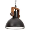 Industrialna Lampa Wisząca, 25 W, Czarna, Okrągła, 30 Cm, Podgląd zdjęcia produktu 1