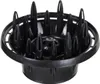 A black hair dryer diffuser attachment is shown against a white background. Anteprima dell’immagine prodotto