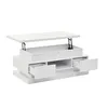 Table basse relevable Merax avec 2 tiroirs, table d'appoint Voir les images du produit 11