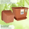 MePla - Set - Pflanzkübel Quadrat 58x58 + Untersetzer 49x49 Produktbild-Vorschau 4