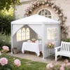YZNAHRE Pavillon 3x3m Polyester Partyzelt mit Seitenteilen Produktbild-Vorschau 8
