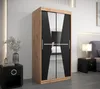 Kleiderschrank mit Spiegeln MILANA – Breite 100 cm, Eiche Produktbild-Vorschau 1