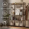 Unho Multifunktionales Standregal Braun aus MDF und Metall Produktbild-Vorschau 11