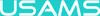 The image displays the brand name "USAMS" in large white letters against a teal background. Produktbild-Vorschau