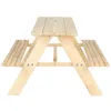 Kindergartentisch aus Holz 92 x 78 x 52cm Produktbild-Vorschau 5