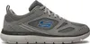A side view of a gray Skechers shoe. Anteprima dell’immagine prodotto