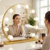 Lustro do makijażu złote make-up 60cm 10 LED barwa światła Podgląd zdjęcia produktu 2