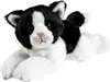 Katze schwarz weiß 22 cm liegend Kuscheltier Produktbild-Vorschau 1