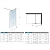 90x200cm Nano Glas Walk in Dusche Duschabtrennung mit Produktbild-Vorschau 3