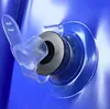 A close-up view of an inflatable valve on a blue surface. Produktbild-Vorschau