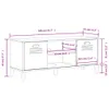 Schuhbank VIKEN Anthrazit 106x35x45 cm Holzwerkstoff Produktbild-Vorschau 10