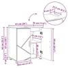 vidaXL Armoire de salle de bain avec porte, aspect chêne Voir les images du produit 8