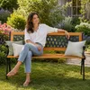 SEVICO Gartenbank Parkbank Bank Sitzbank Terrasse Balkon Produktbild-Vorschau 4