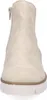 A front view of a beige Chelsea boot with a white platform sole. Voir les images du produit