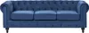 BELIANI 3-Sitzer Sofa Marineblau Samtstoff mit Dicken Produktbild-Vorschau 1