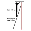 Scala telescopica in alluminio Eaxus 3,2 m - scala a Anteprima dell’immagine prodotto 6