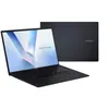 A black ASUS Vivobook laptop is shown from a diagonal front view, with its screen displaying a colorful abstract graphic. A second, identical laptop is shown closed in the background. Produktbild-Vorschau