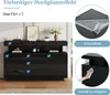 Merax Sideboard mit LED, Kommode mit Acryl und Glasböden, Produktbild-Vorschau 8