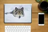 MuchoWow® Laptop Aufkleber Sticker Cover Wolf - Schnee - Produktbild-Vorschau 2