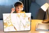 MuchoWow® Laptop Aufkleber Sticker Cover Marmor - Gold - Produktbild-Vorschau 3