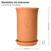 2er Set Weinkühler + Untersetzer Terrakotta Ø 12.5 cm H Produktbild-Vorschau 5