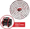 A circular diagram of power tools and a portable air compressor. Anteprima dell’immagine prodotto