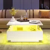 A modern living room scene with a couch and a coffee table. Voir les images du produit