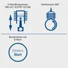 Diagrams illustrating engine specifications and an electric start feature. Produktbild-Vorschau