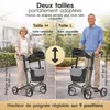 Déambulateur pliable et léger ELONEO en carbone avec siège, Voir les images du produit 6