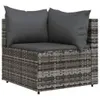 Set salotto da giardino con cuscini Poly Rattan Set di Anteprima dell’immagine prodotto 8