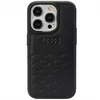 A black Audi branded iPhone 15 Pro Max case is shown against a white background. Produktbild-Vorschau