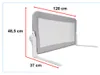 KIK Bezpečnostní branka zábrana na postel 120cm šedá KX5319 Náhled obrázku produktu 3