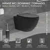 LuxeBath WC sospeso senza bordo, nero, lungo, a filo Anteprima dell’immagine prodotto 2