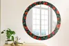 Ø80cm Spiegel - Glasrahmen mit Aufdruck - Wandspiegel Produktbild-Vorschau 2