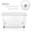 BigDean 3 Stück 60 L Aufbewahrungsbox mit Deckel groß Produktbild-Vorschau 8